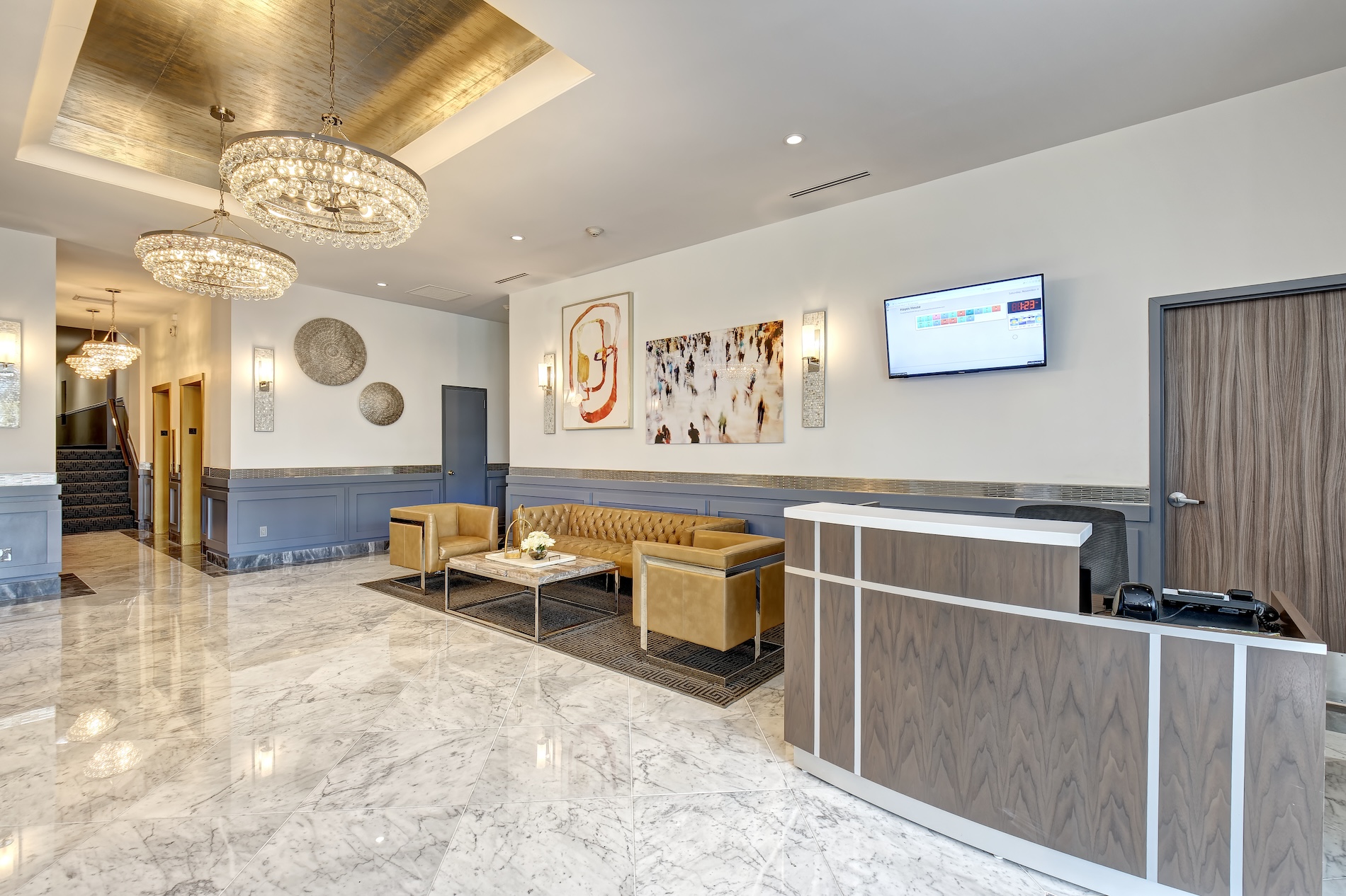 Beth Krupa Interiors Condominium Lobby Hallways Renovation