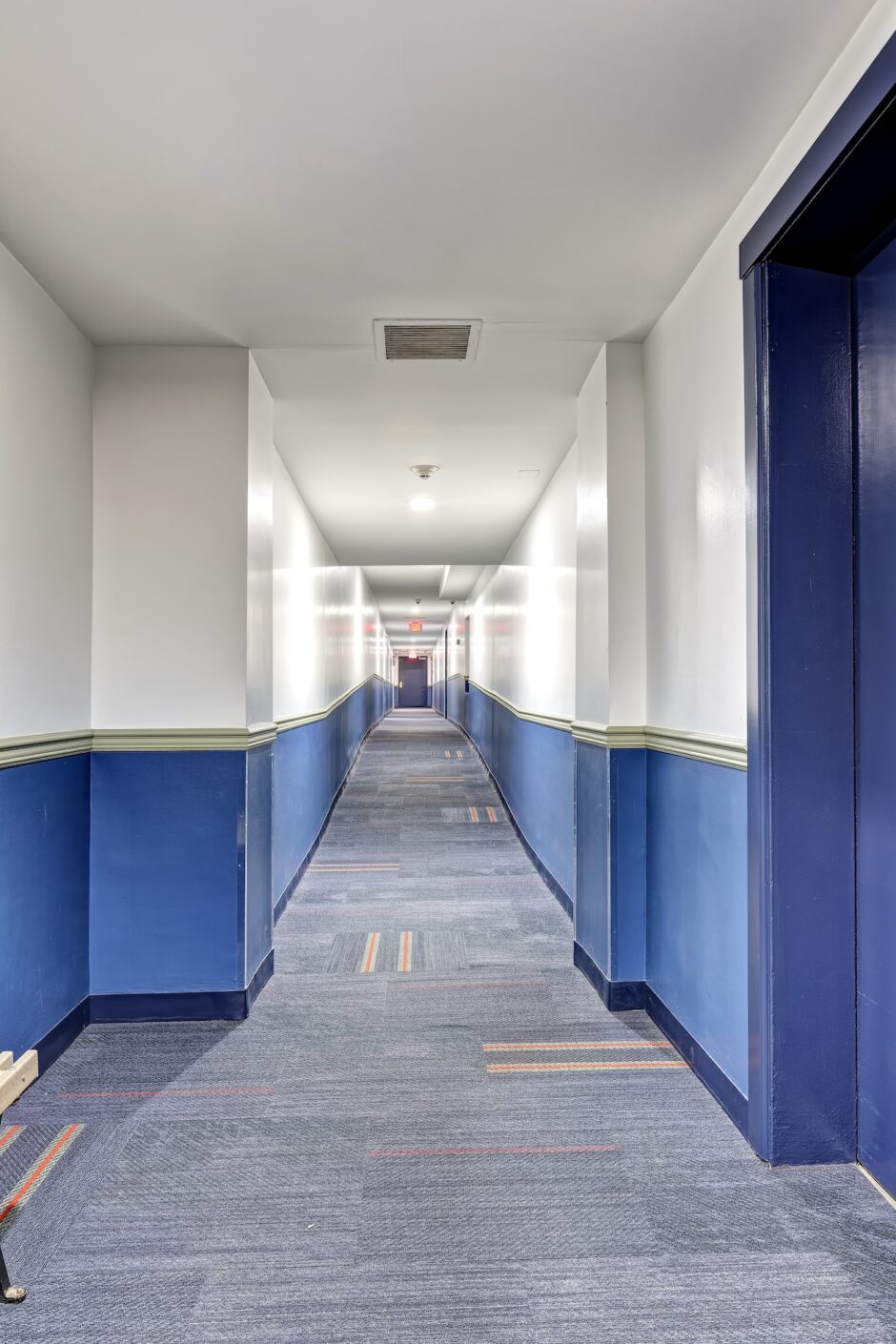 Condominium Hallway Interior Design Carpeting