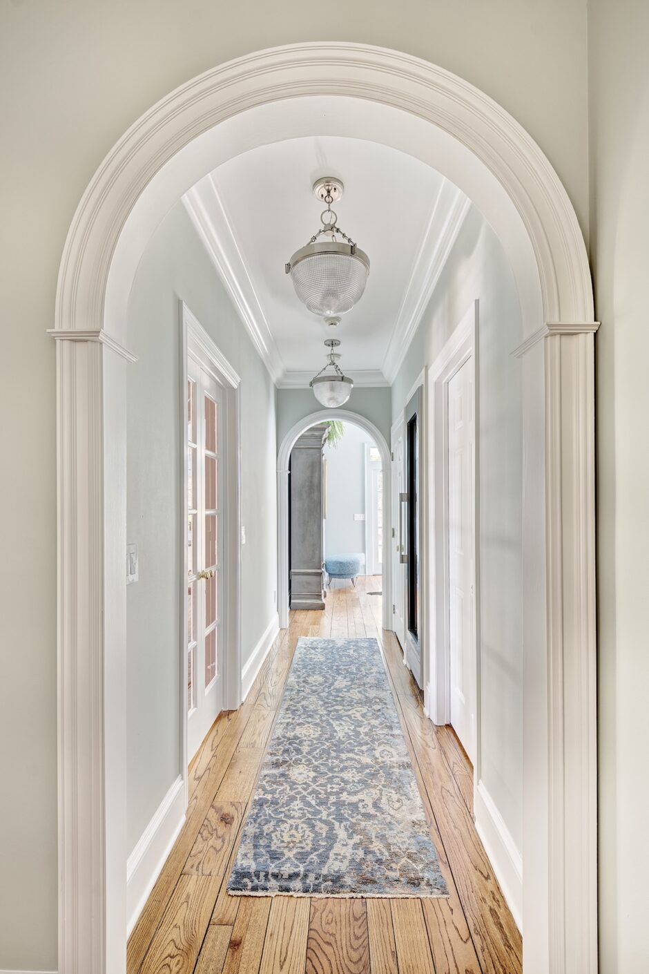 Hallway Design Arched Doorway Wilton Ct