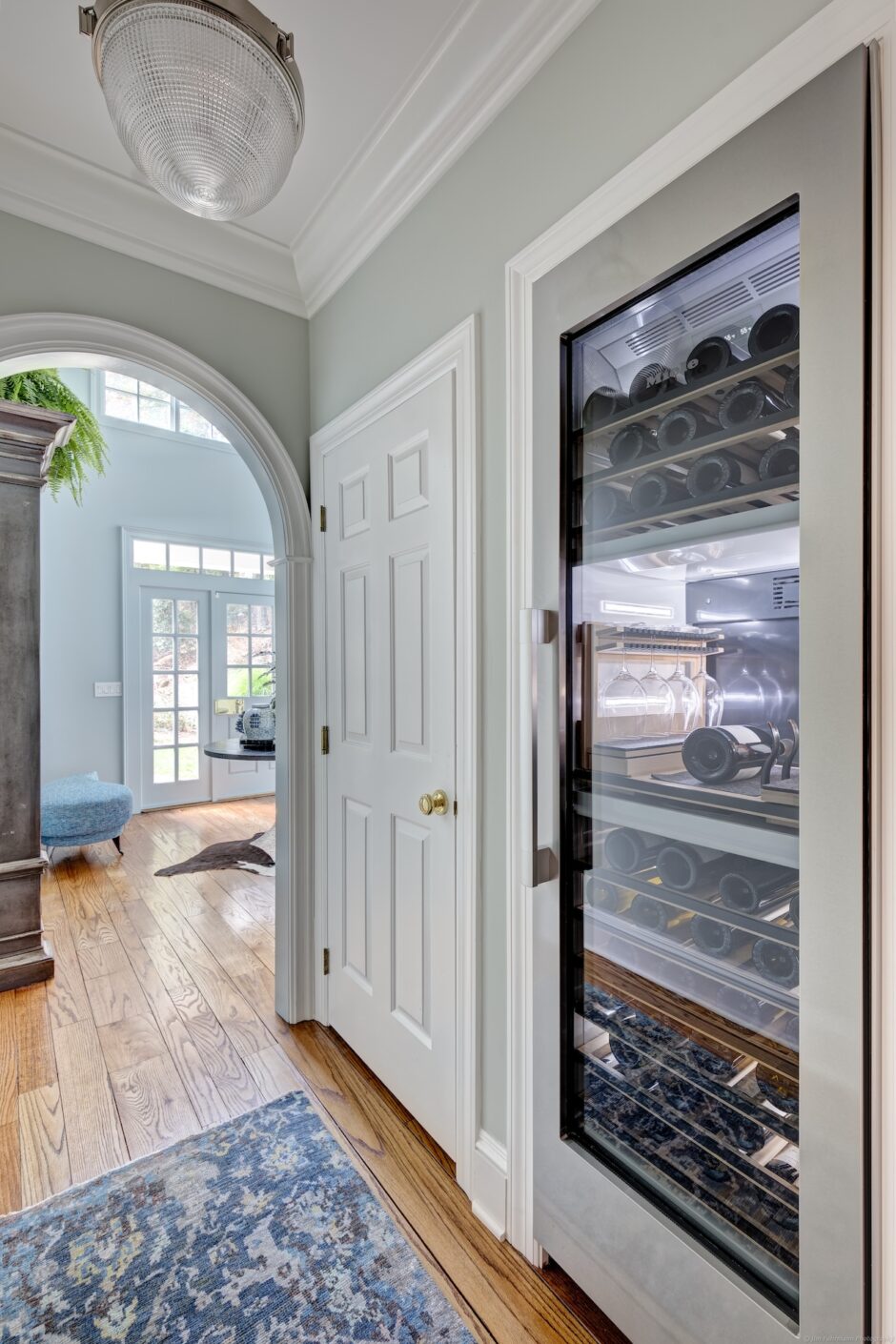 Wine Fridge Hallway Foyer Design