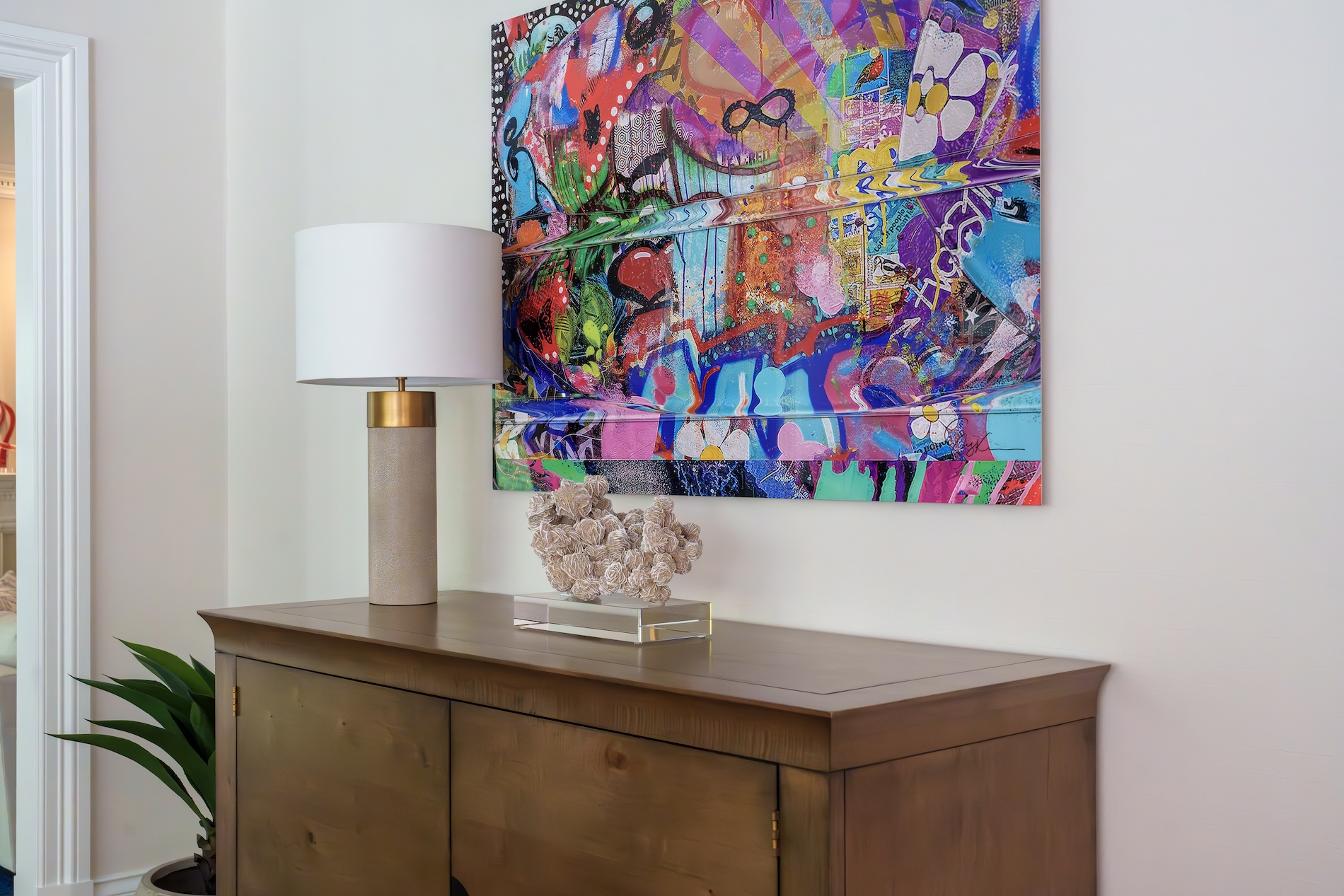 Family Room Artwork New Canaan Ct