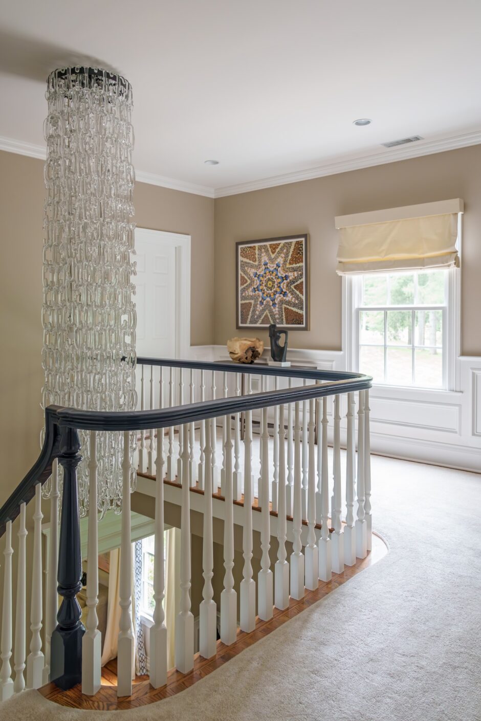 Second Floor Landing Interior Design New Canaan Ct