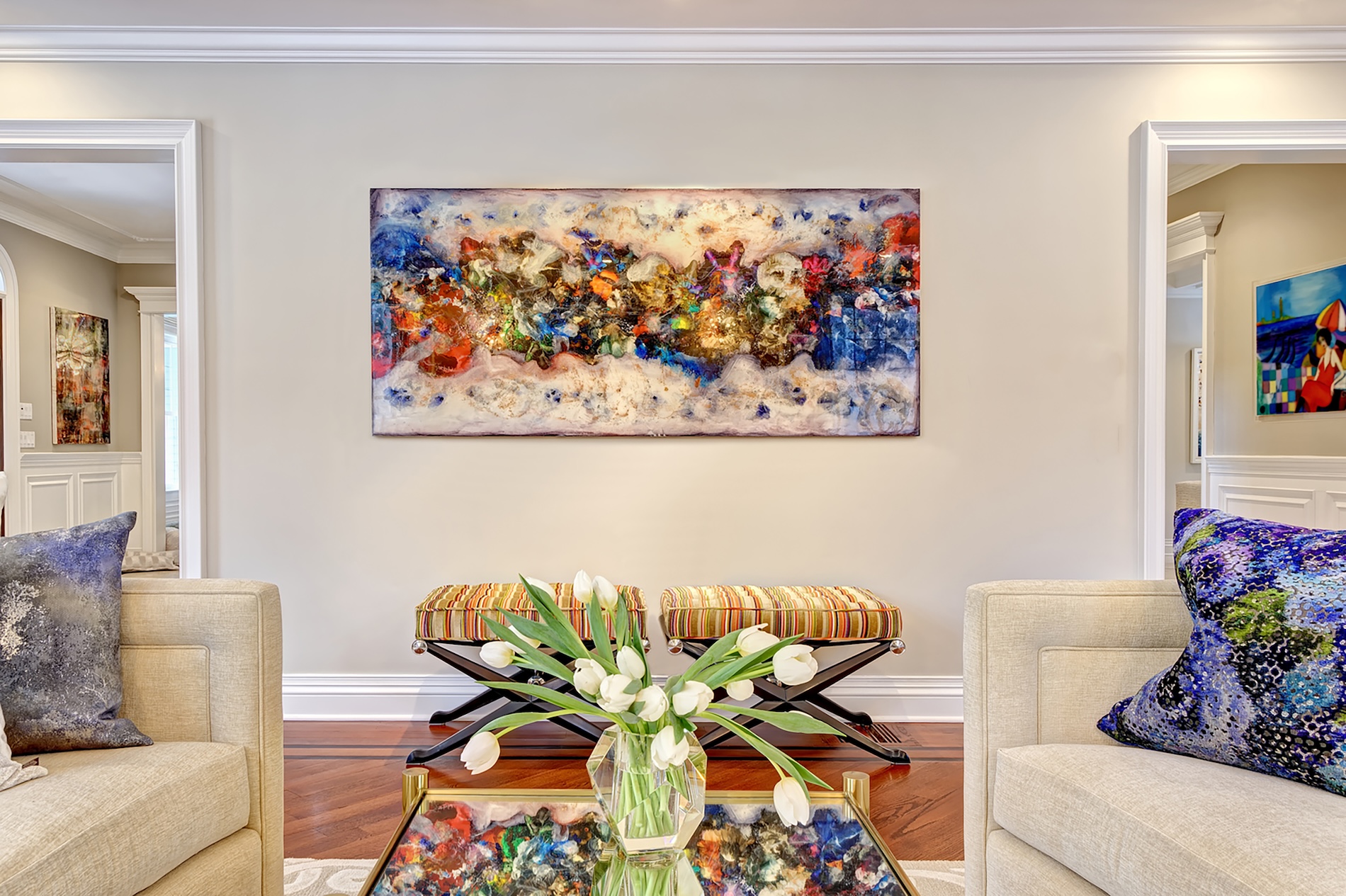 Beth Krupa Interiors Colorful Art And Accent Pillows