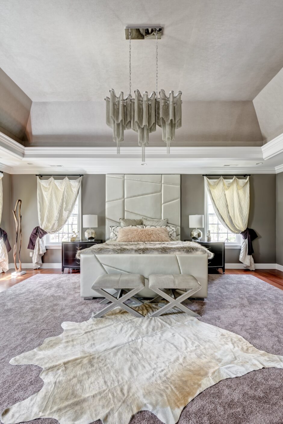 Beth Krupa Interiors Recessed Ceiling Bedroom Design