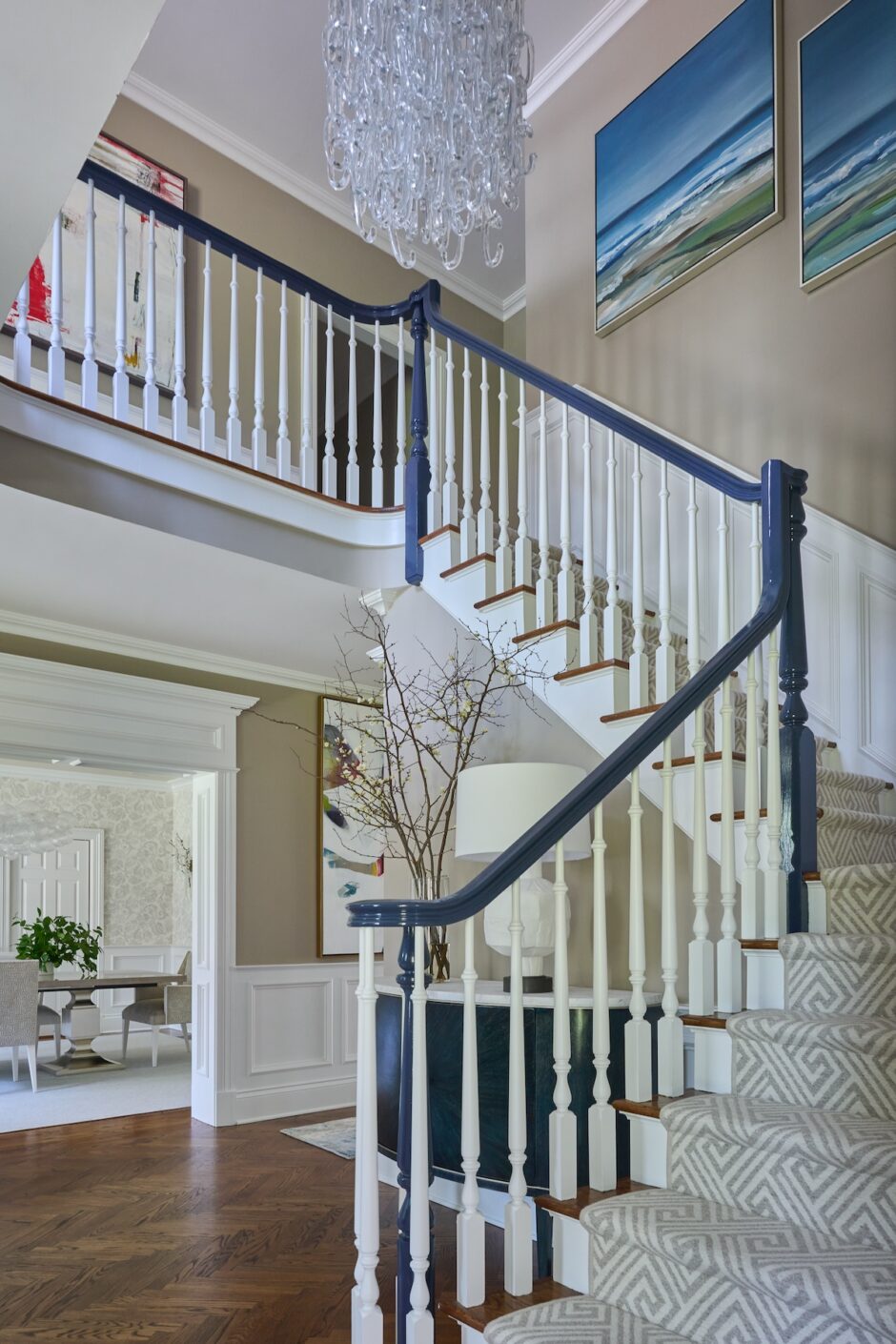 Foyer Interior Design Staircase Runner Rug