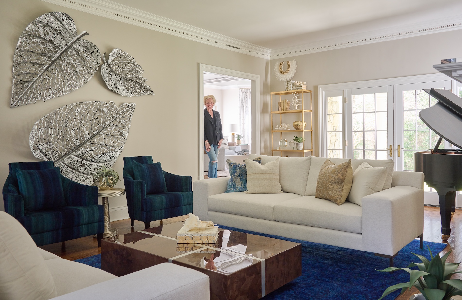 Living Room Wall Leaf Art New Canaan Ct