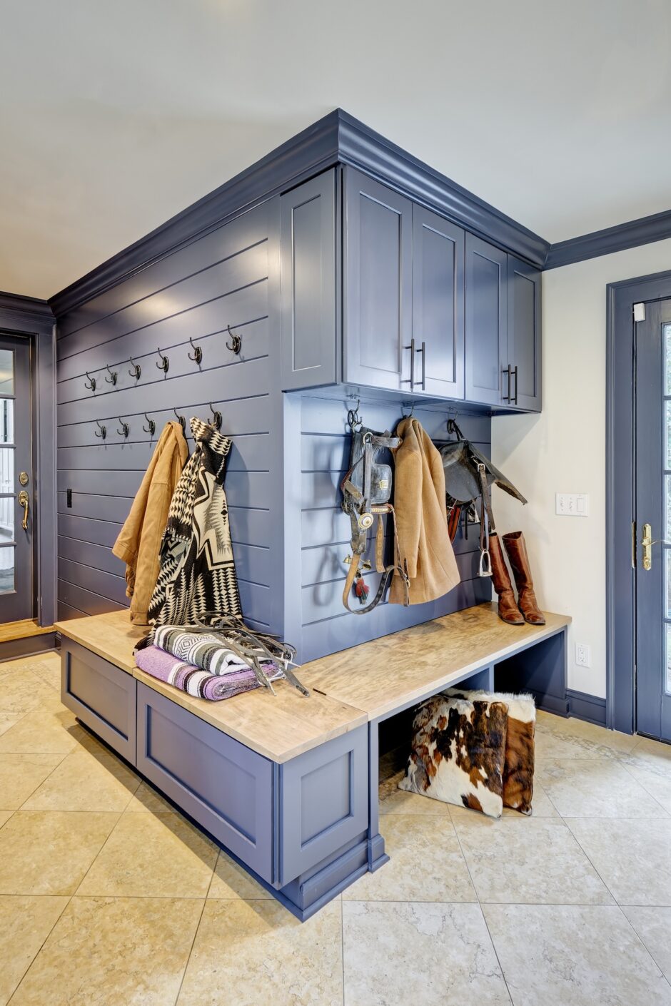 Mudroom Coat Tree Storage Design