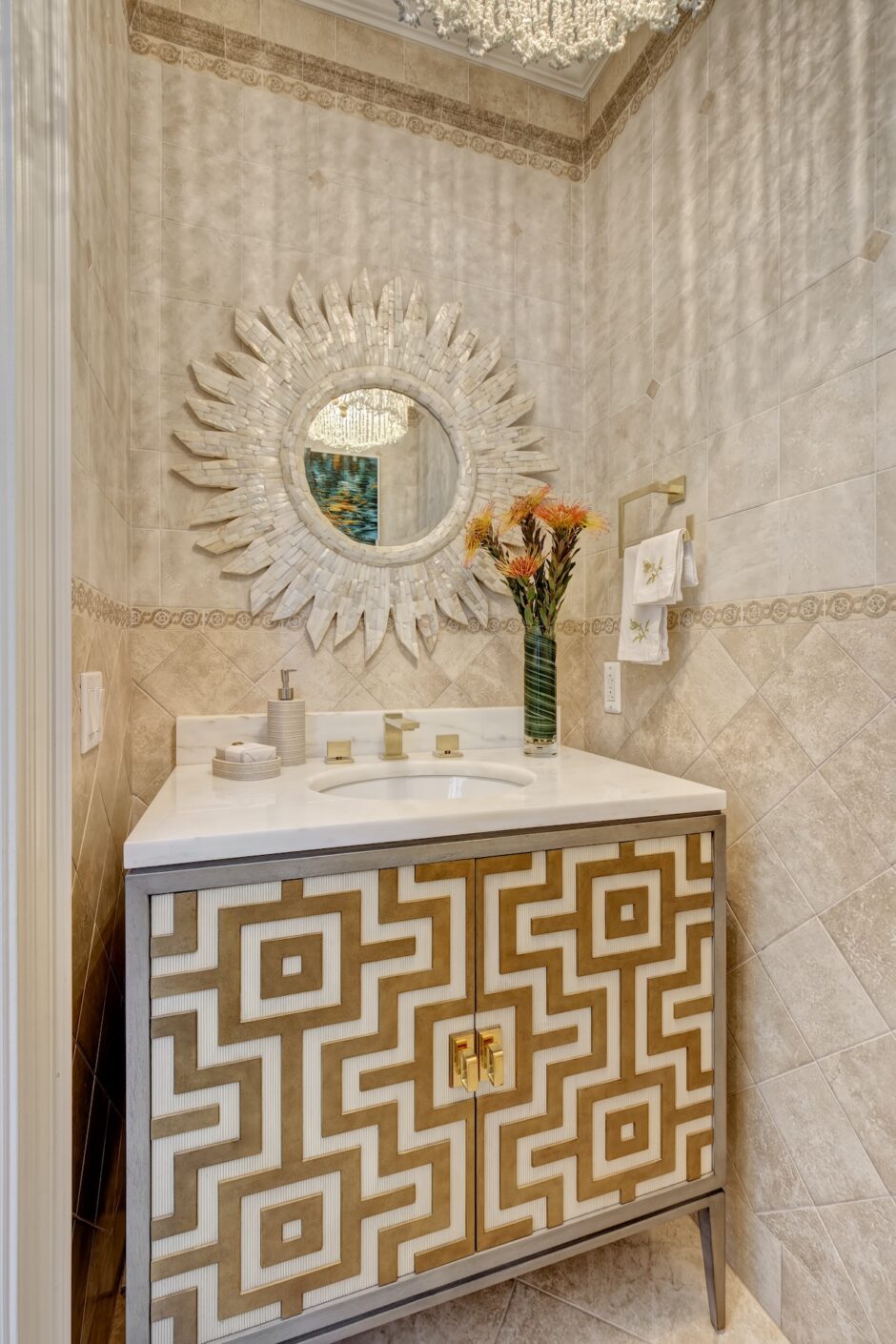 Powder Room Interior Design Wallpaper