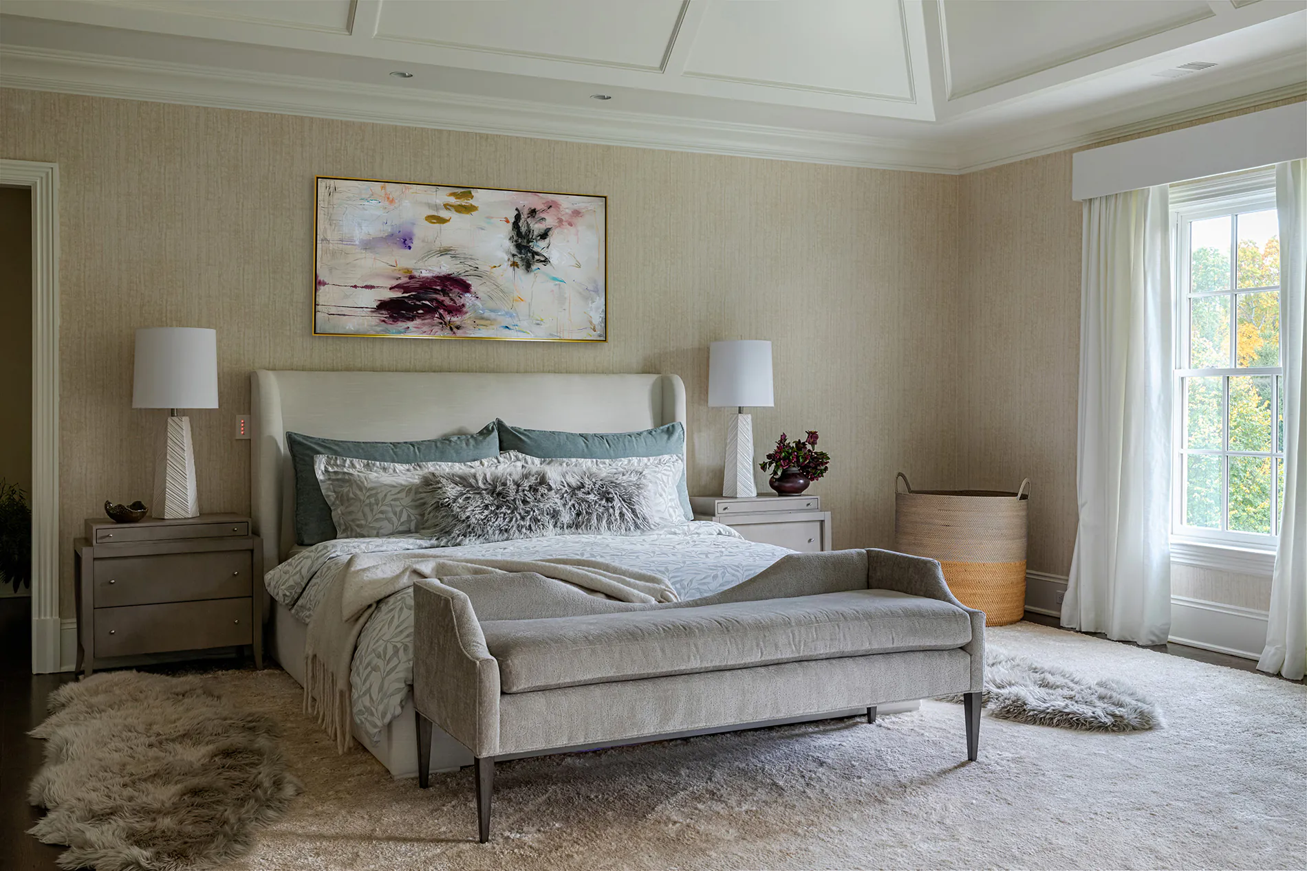 Beth Krupa Interiors Greenwich Ct Main Bedroom